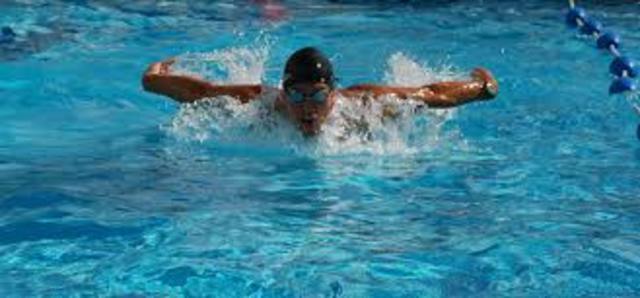 I Got My First Swim Team Record