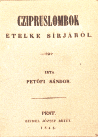 "Cipruslombok Etelke sírjáról"