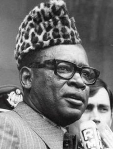 President and Prime minister ousted in a coup led by Joseph Mobutu