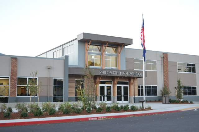 philomath hig school was rebuilt