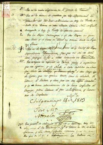 SENTIMIENTOS DE LA NACION