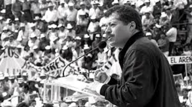 Es asesinado en Tijuana el candidato del PRI a la presidencia, Luis Donaldo Colosio.