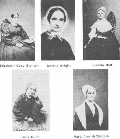 Lucretia Mott, Martha C. Wright, Elizabeth Cady Stanton and Mary Ann McClintock