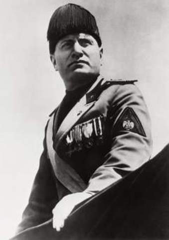 Benito Mussolini becomes dictator of Italy