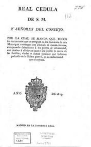 Cedula de Consolidacion de Vales Reales