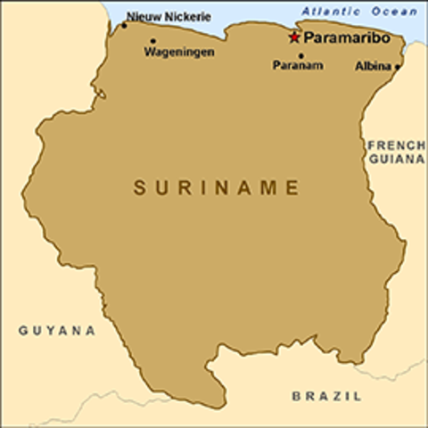 Dutch Colony of Suriname gained independence