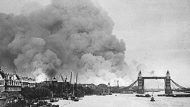 1st air raid on Britain
