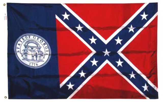 The changing of Georgias flag