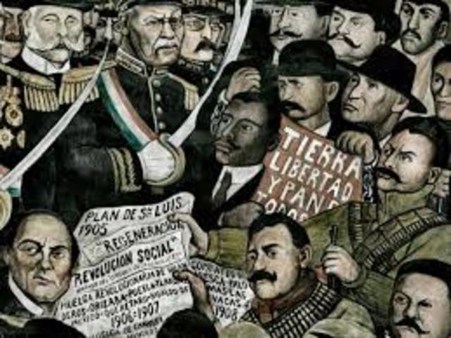 Inicio de la Revolución Méxicana
