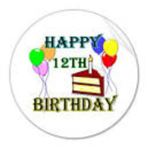 Yo cumplí doce años.