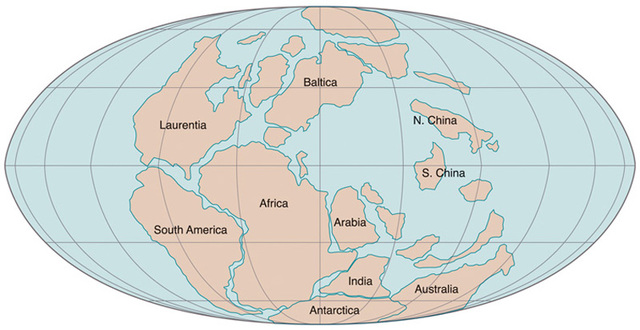 Pangea begins to break up