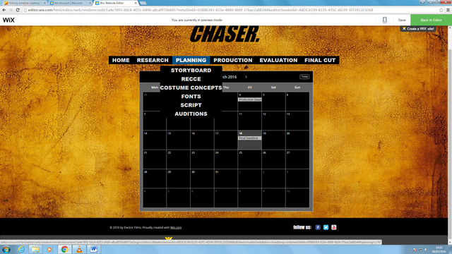 Planning (Final Product)