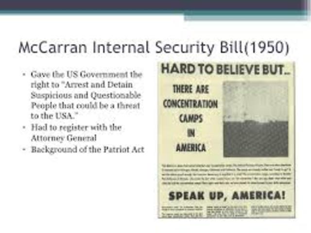 McCarran Internal Security Act [1950]