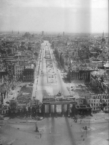 General Weilding, Defense Commandant of Berlin, surrenders the city to the red Army