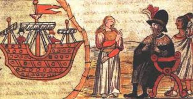 Hernan cortez fue recibido por el emperador moctezuma