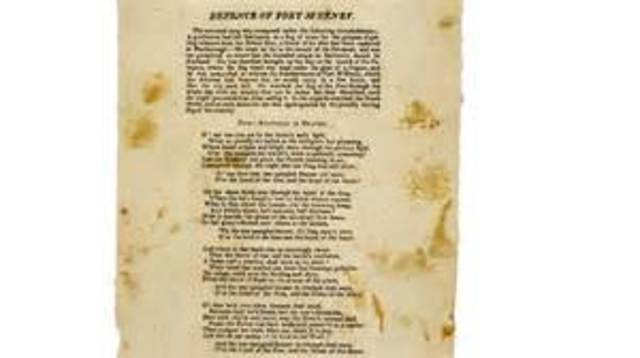 Writing Of The Star Spangled Banner