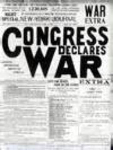 Congress Declares War On Britain