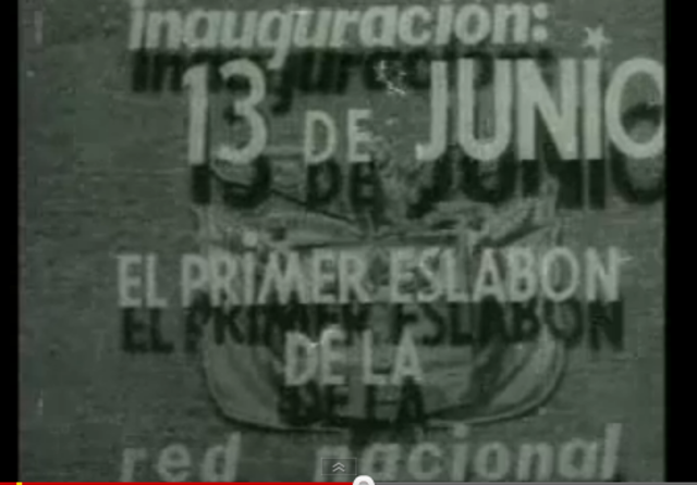 INAGURÓ OFICIALMENTE LA TELEVISIÓN