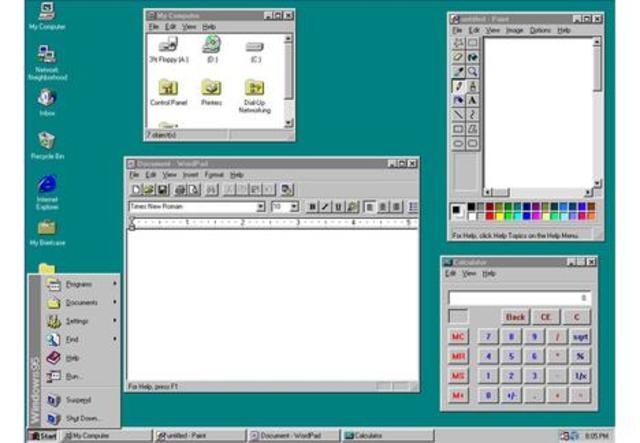 SISTEMA OPERATIVO WINDOWS 95