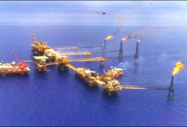 Producción de la zona petrolera Cantarell en Campeche