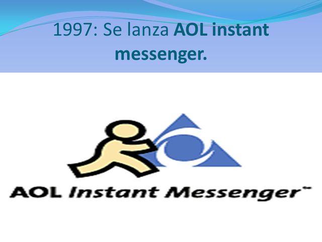 EL LANZAMIENTO DE AOL Instant Messenger,