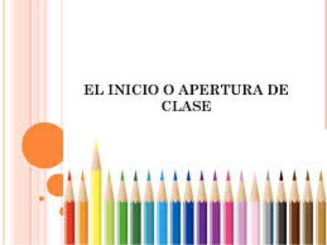 Inicio de clases