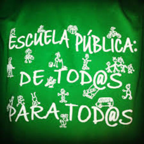Inicio de la educación pública