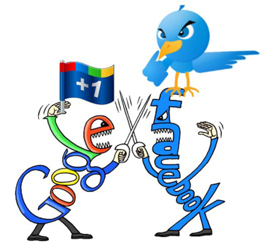 FACEBOK,TWITTER.GOOGLE+ SUPERAN MAS USUARIOS