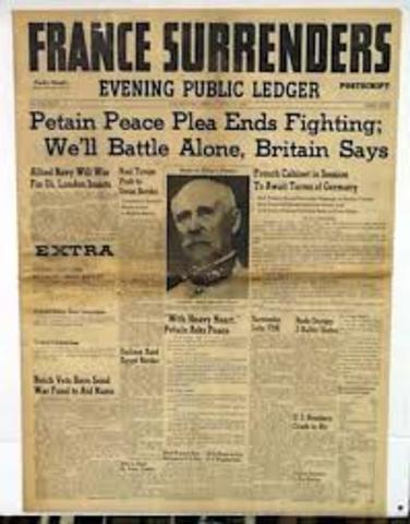France surrenders to Germany