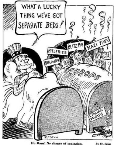 South Africa declares war on Germany ; United States declares neutrality