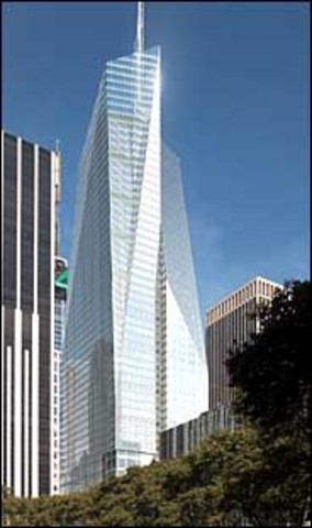 the Bank of America Tower
