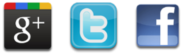 Facebook ,twitter y Google+ . ACTUALMENTE