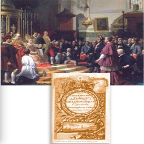 Las Cortes de Cádiz aprueban la primera constitución española 1812