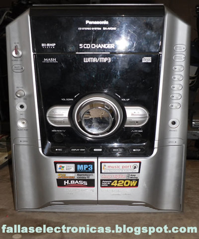 Equipo de sonido con casetera y cd