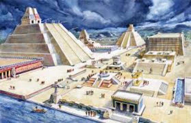 Los aztecas construyeron la magestuosa ciudad de tenochtitlan