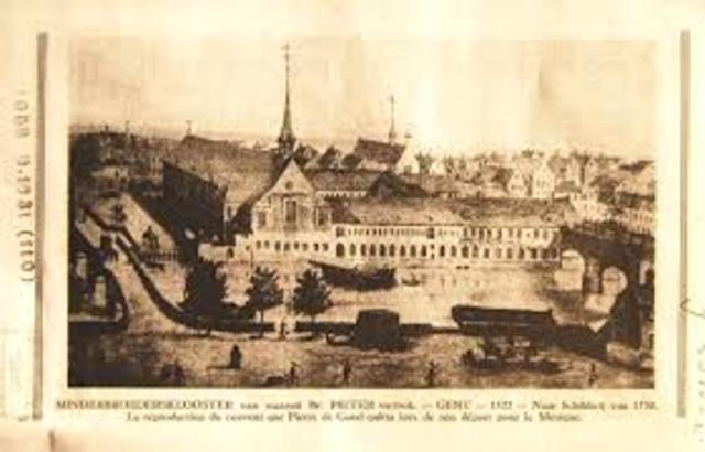 Fray Pedro de Gante fundo la primera escuela de artes y oficios