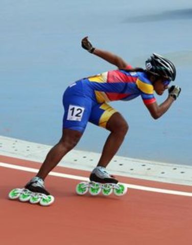 entre a una escuela de patinaje de carreras