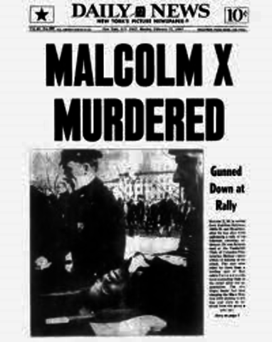 Malcolm X assassinated