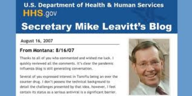 HHS Secretary Mike Leavitt launches blog