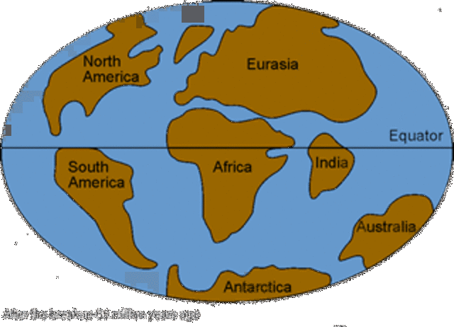 Pangaea begins to break up