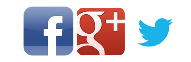 avance de facebook,Twiter y Google+
