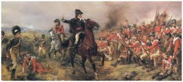 Napoleon defeated and exiled to Elba