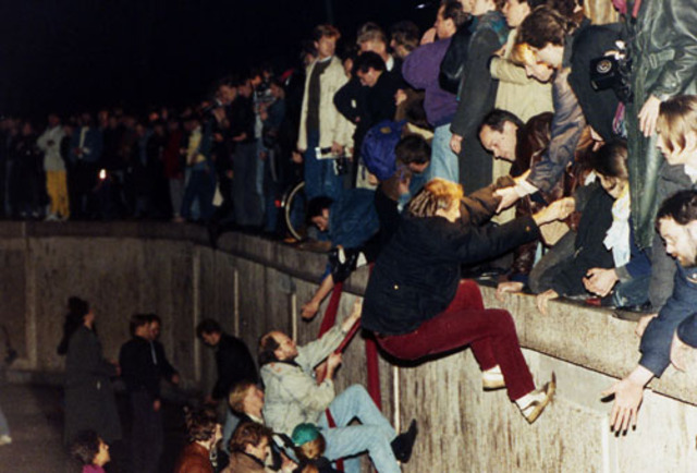 People are climbing the Wall