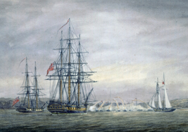 Britain blokesades American Ports