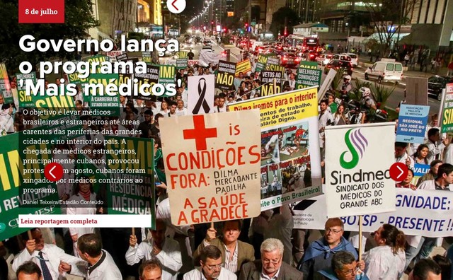 O governo lança o progama mais médicos