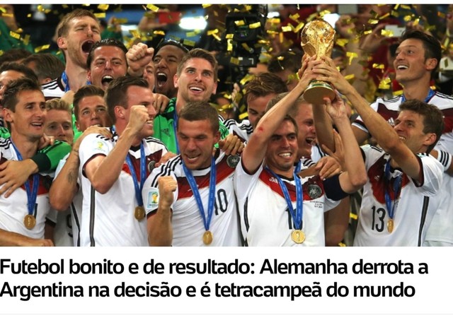 Alemanã é campeã do mundo