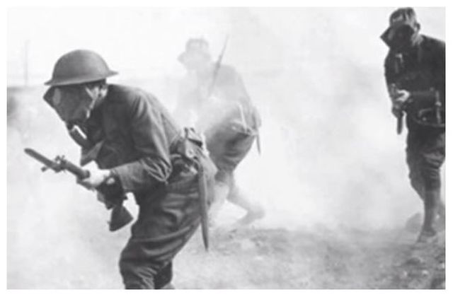 Hitler is blinded by mustard gas