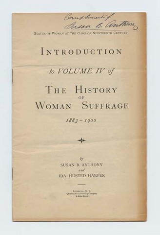 History of Woman Suffrage