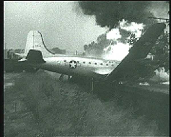 Skymaster overshoots the runway