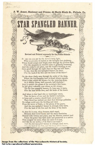 Writing of The Star Spangled Banner